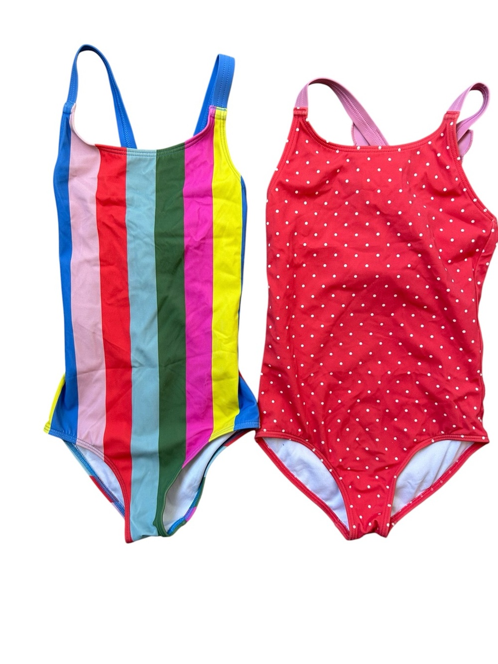Mini Boden Girls One Piece Swim Bundle Size 7-8 Butterfly Rainbow
